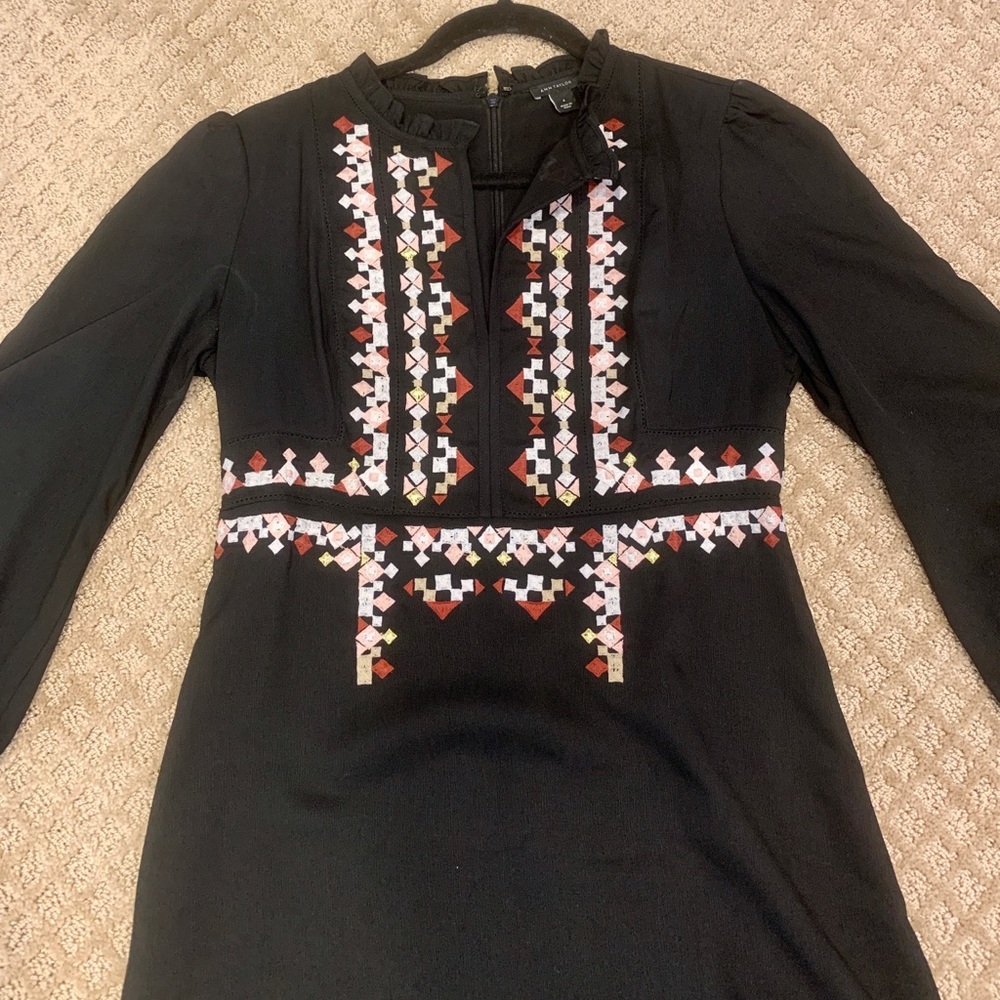 Embroidered Ann Taylor Dress